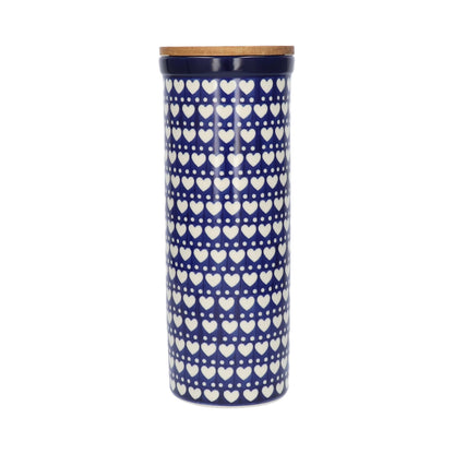 Spaghetti Container with Lid - Blue Valentine