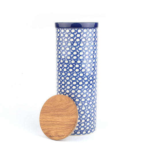 Spaghetti Container with Lid - Pearls