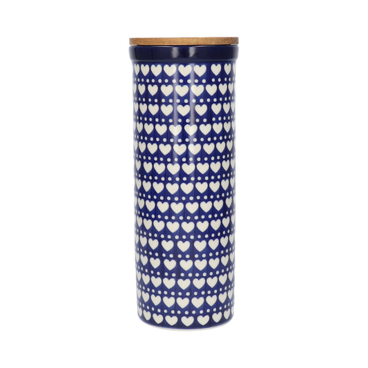 Spaghetti Container with Lid - Blue Valentine