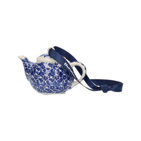 Christmas Pendant Teapot - Indigo