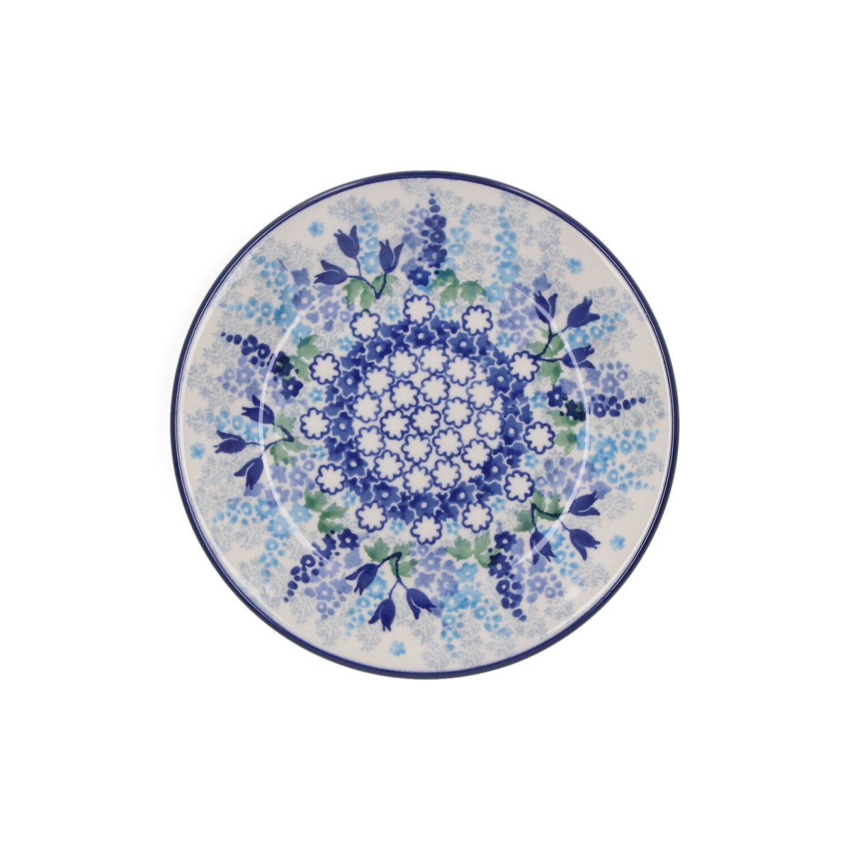 Gebaksbord Plat - Blue Garden