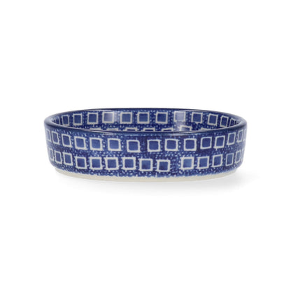 Schaal Plat Ovaal Klein - Blue Diamond