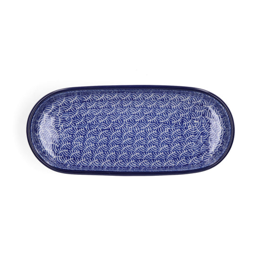 Schaal Plat Ovaal Lang - Waves