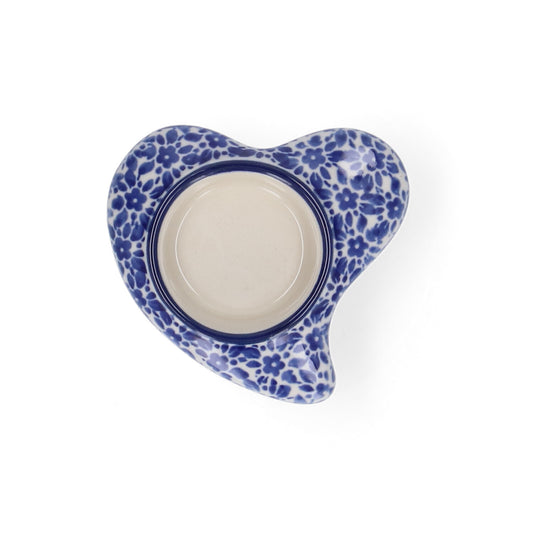 Theelichthouder Hartvormig - Indigo