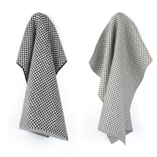 Keukendoek en Theedoek Kleine Ruit Zwart