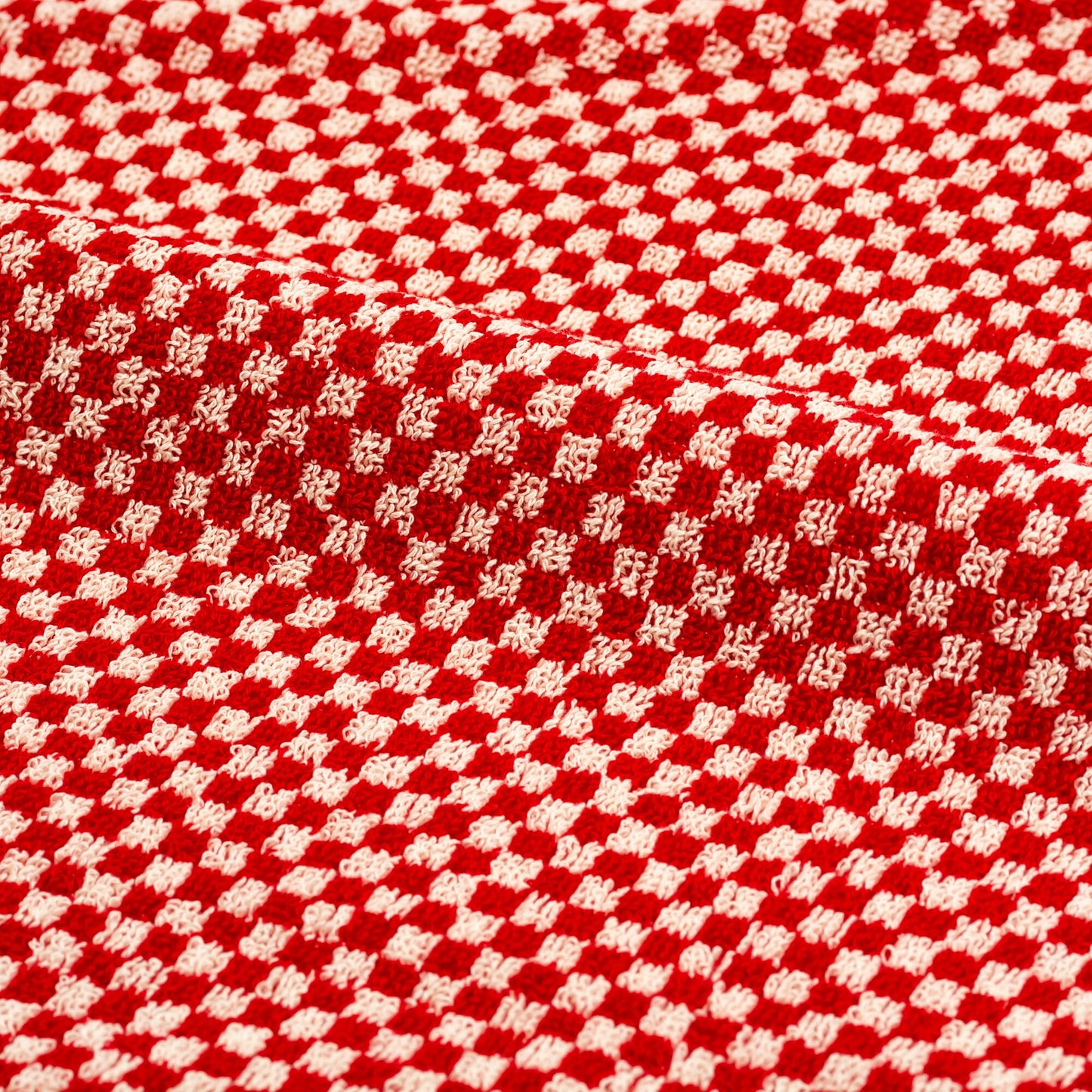 Keukendoek Kleine Ruit Rood