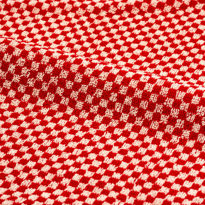 Keukendoek Kleine Ruit Rood