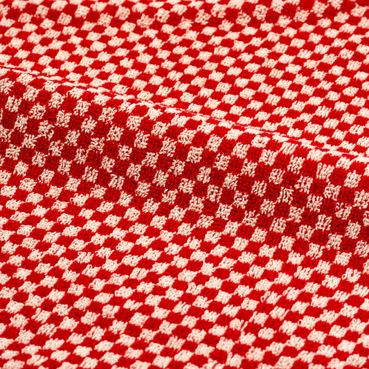 Keukendoek Kleine Ruit Rood