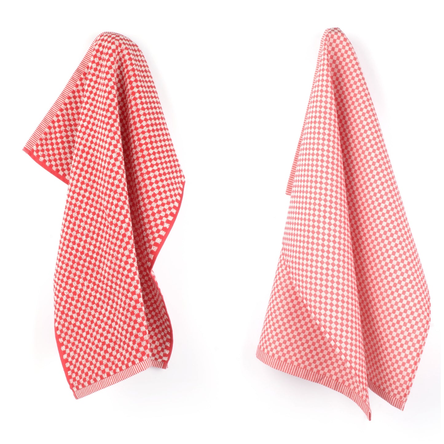 Keukendoek en Theedoek Kleine Ruit Rood