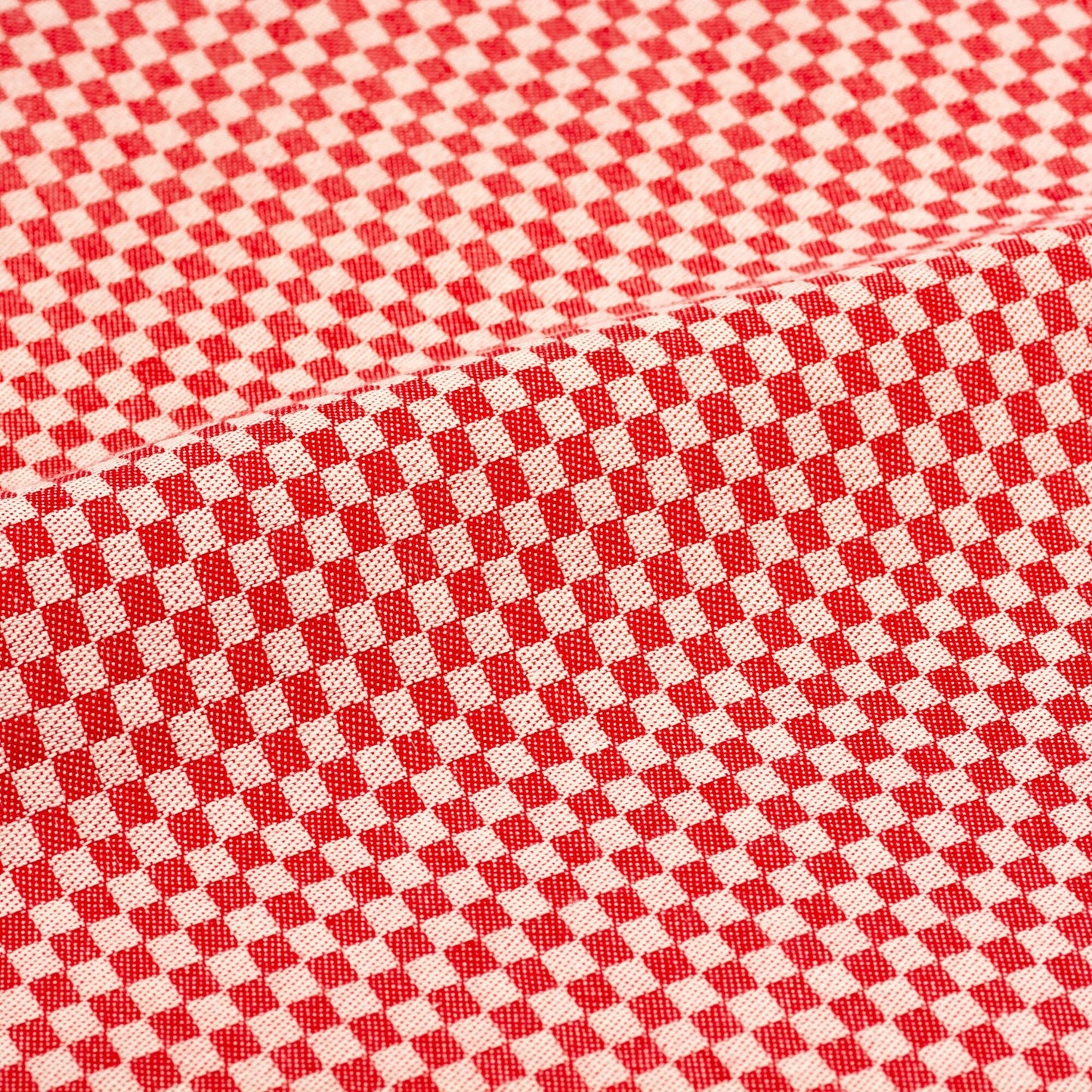 Theedoek Kleine Ruit Rood