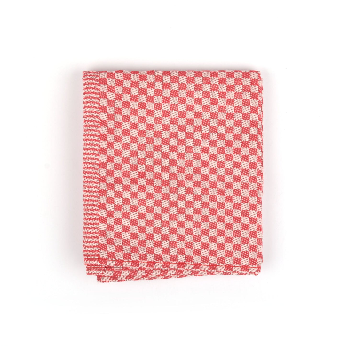 Theedoek Kleine Ruit Rood