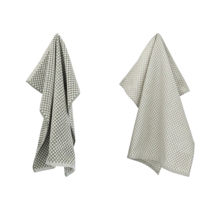 Keukendoek en Theedoek Kleine Ruit Donkergroen