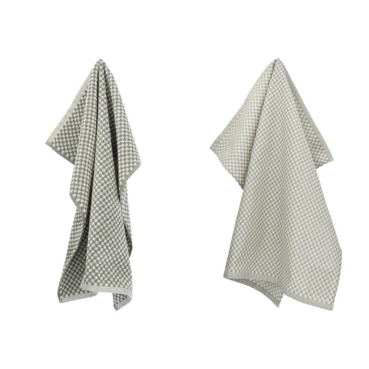 Keukendoek en Theedoek Kleine Ruit Donkergroen
