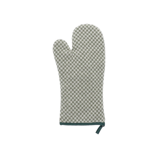 Ovenhandschoen Kleine Ruit Donkergroen CE
