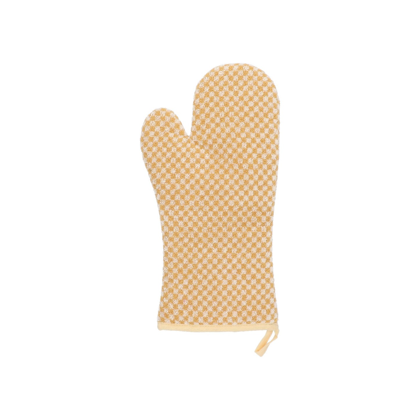 Ovenhandschoen Kleine Ruit Geel CE