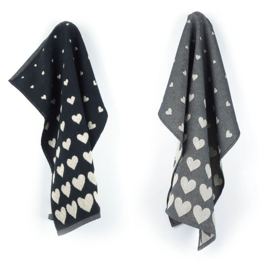 Keukendoek en Theedoek Hart Zwart