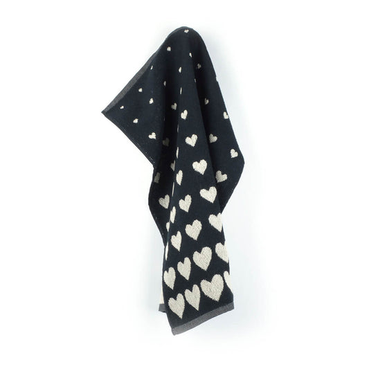 Keukendoek Hart zwart