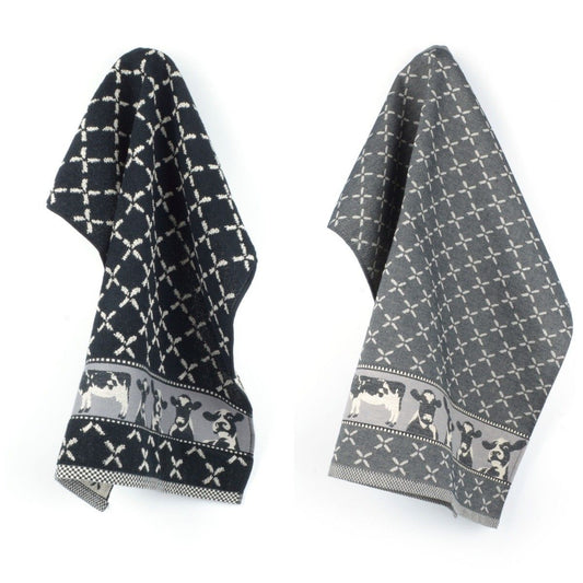 Keukendoek en Theedoek Koe Zwart