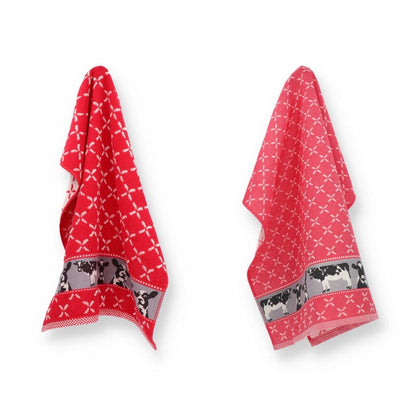 Keukendoek en Theedoek Koe Rood