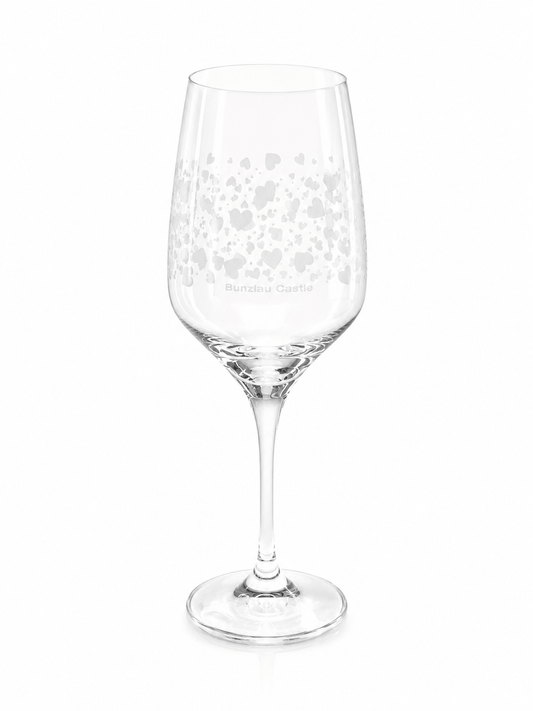Witte wijnglas 350 ml - Hearts