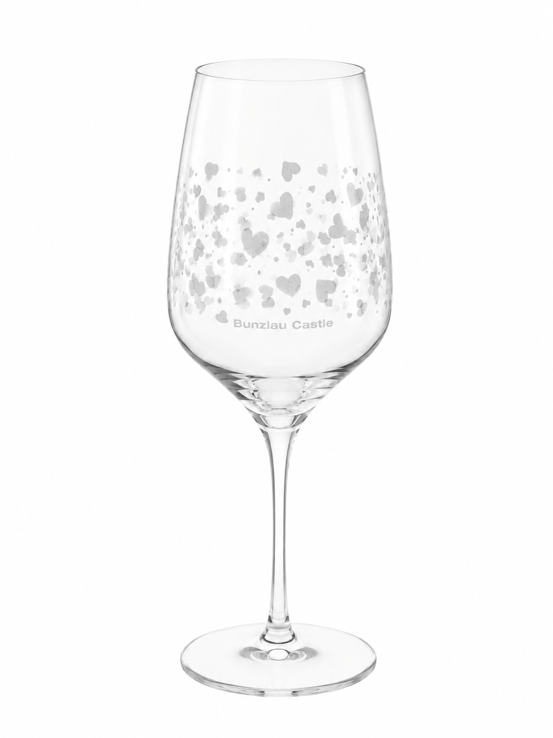 Rode wijnglas 460 ml - Hearts