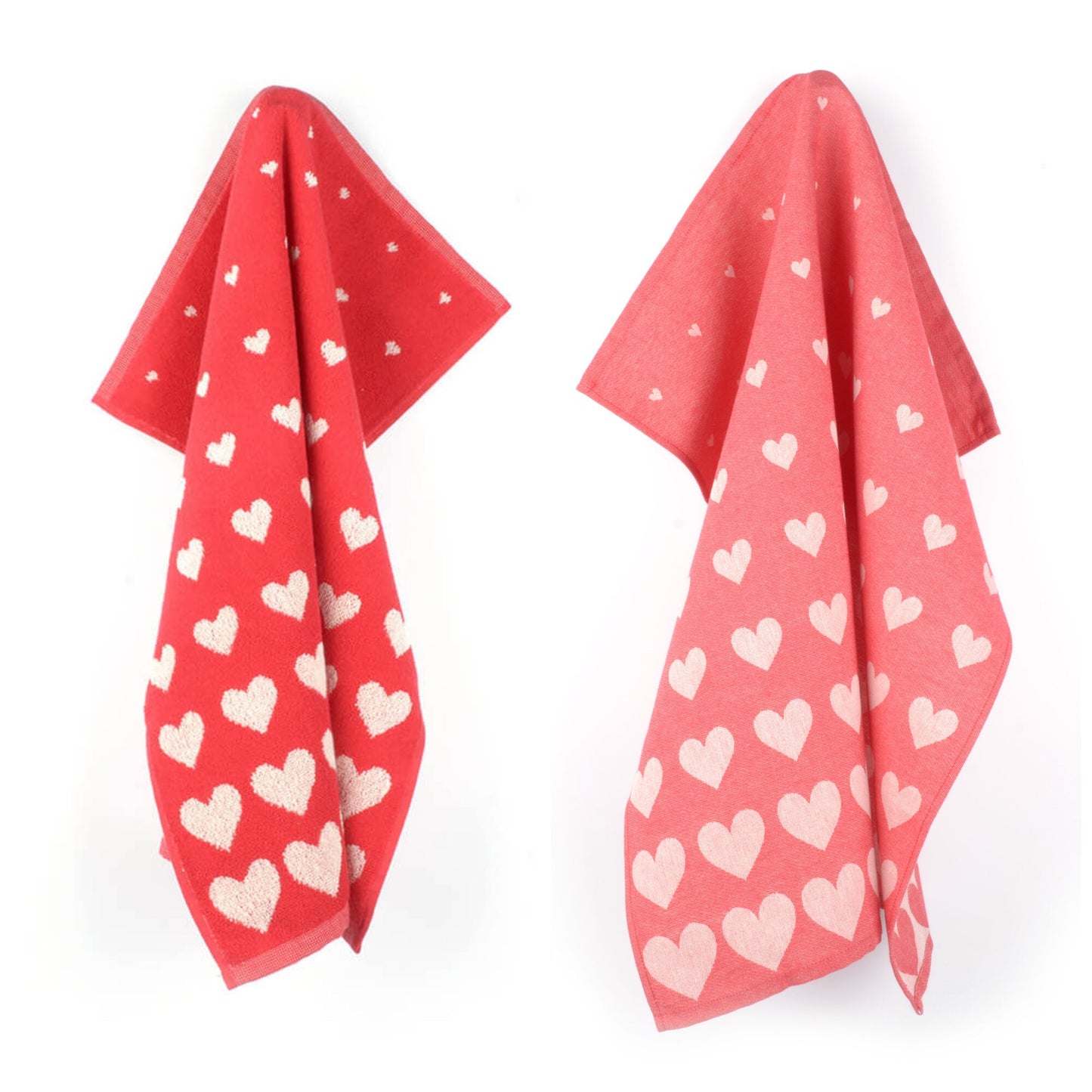 Keukendoek en Theedoek Hart Rood