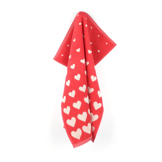 Keukendoek Hart Rood