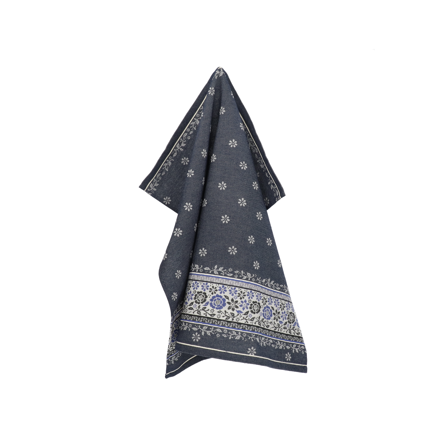Theedoek Belle Fleur Donkerblauw