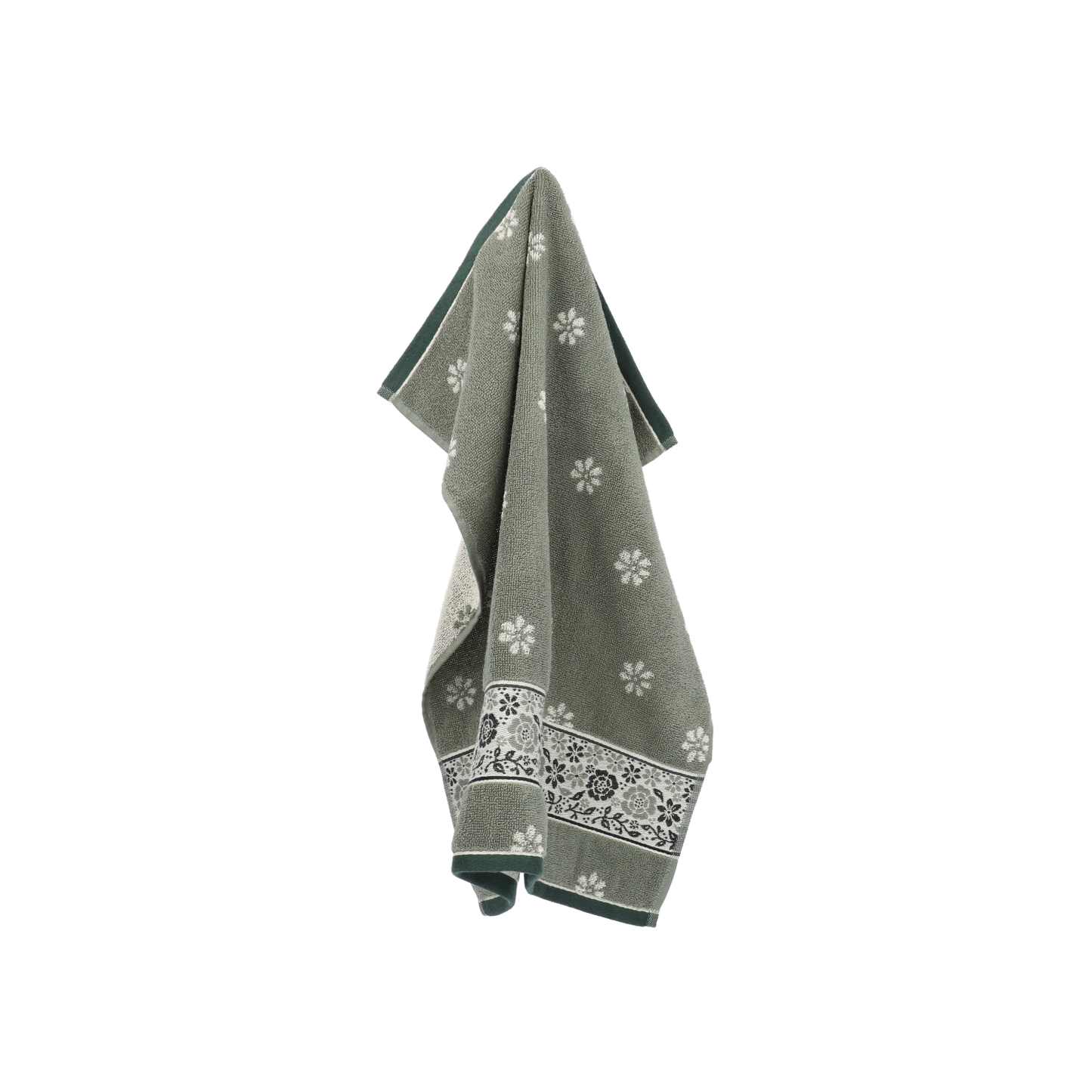 Keukendoek Belle Fleur Donkergroen