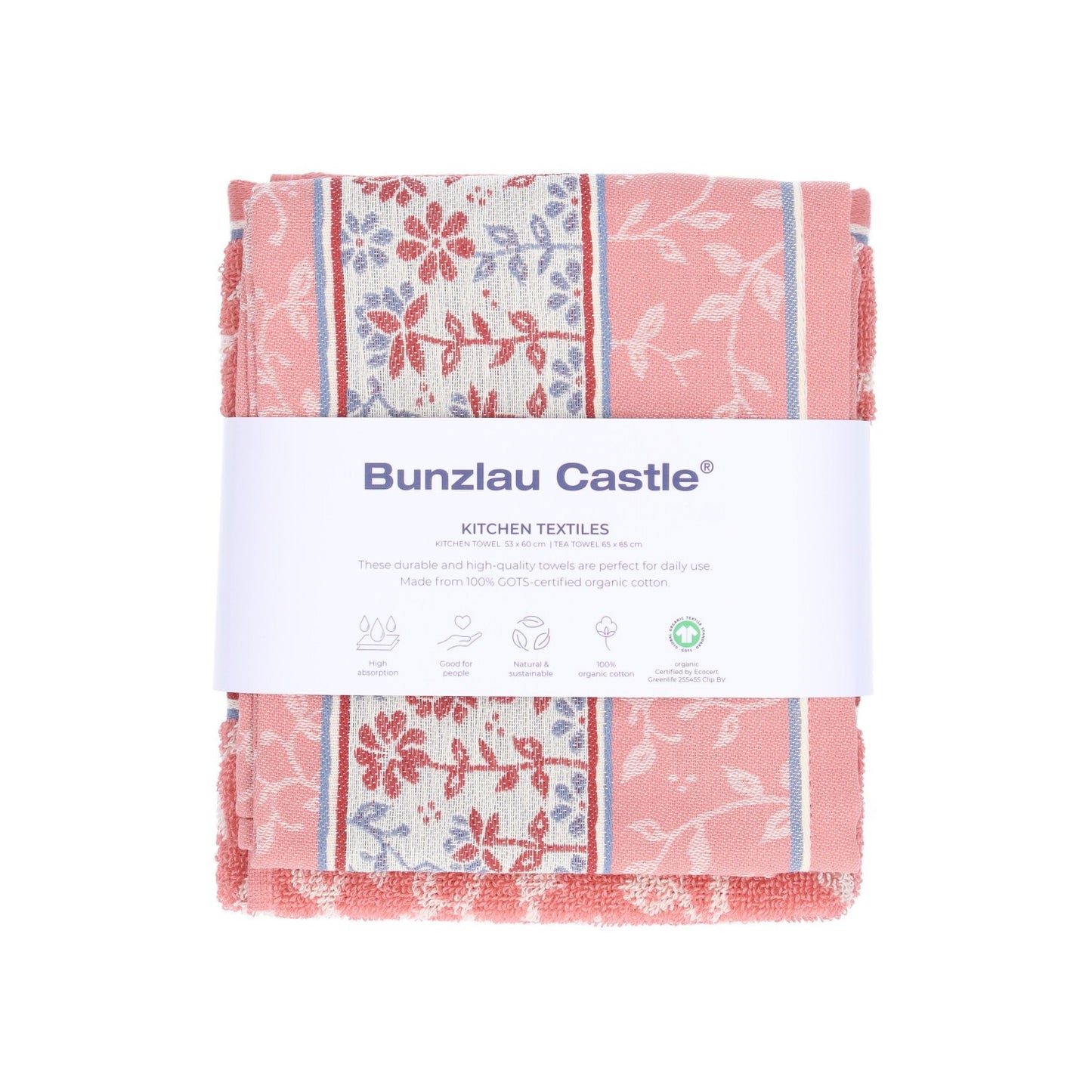 Keukendoek en Theedoek Daydream Roze