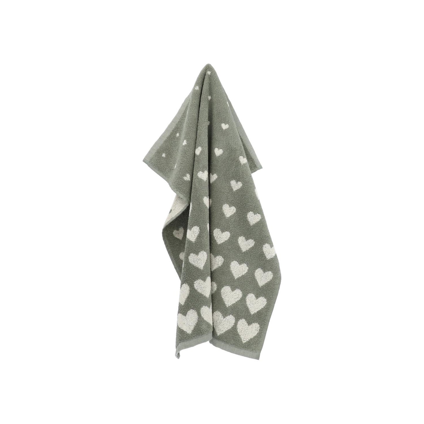 Keukendoek Hart Donkergroen