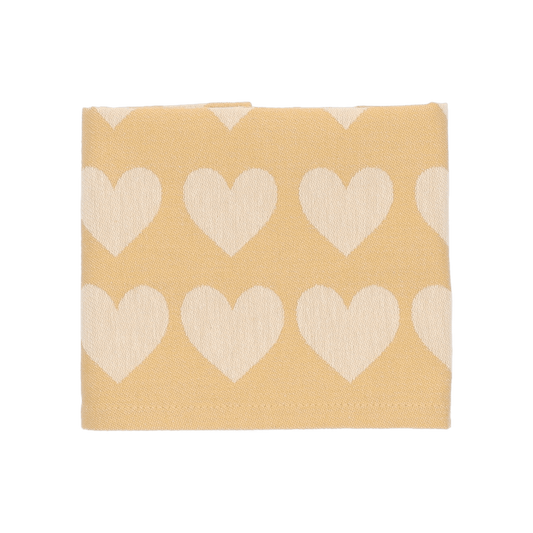 Theedoek Hart Geel