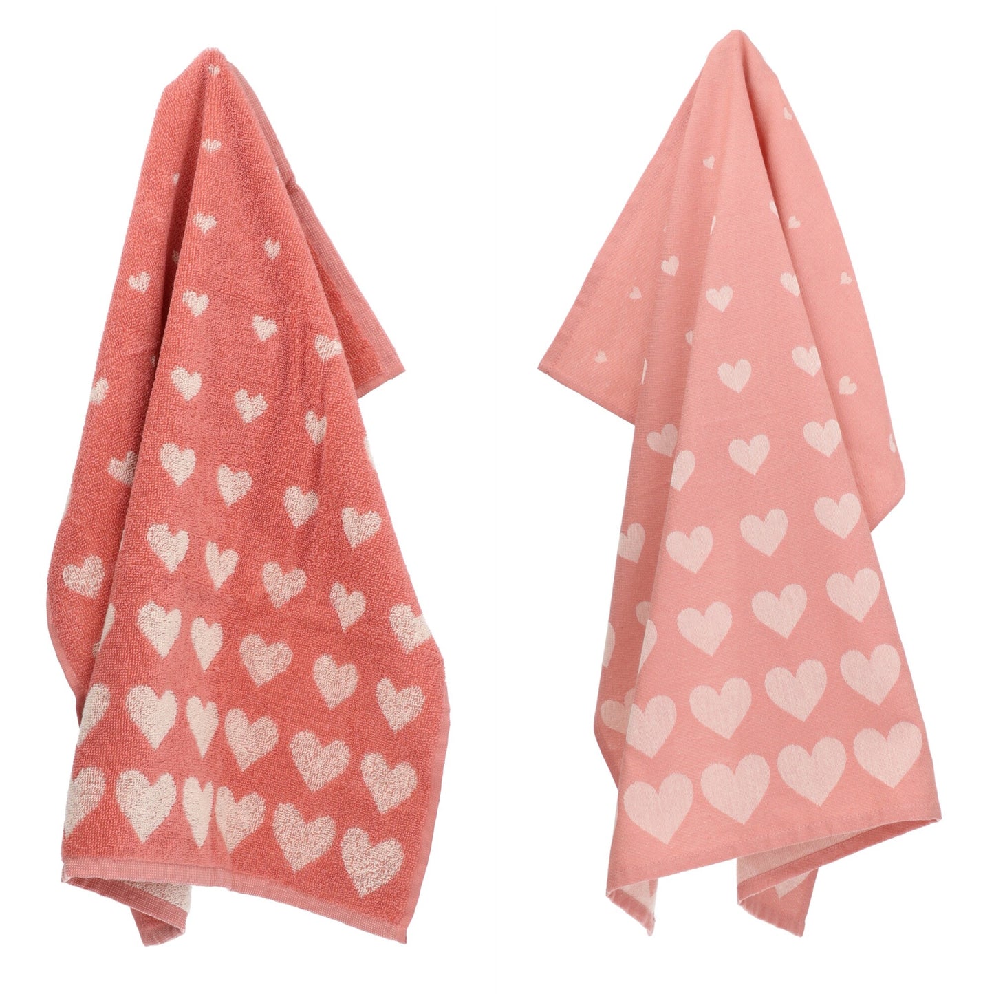 Keukendoek en Theedoek Hart Roze
