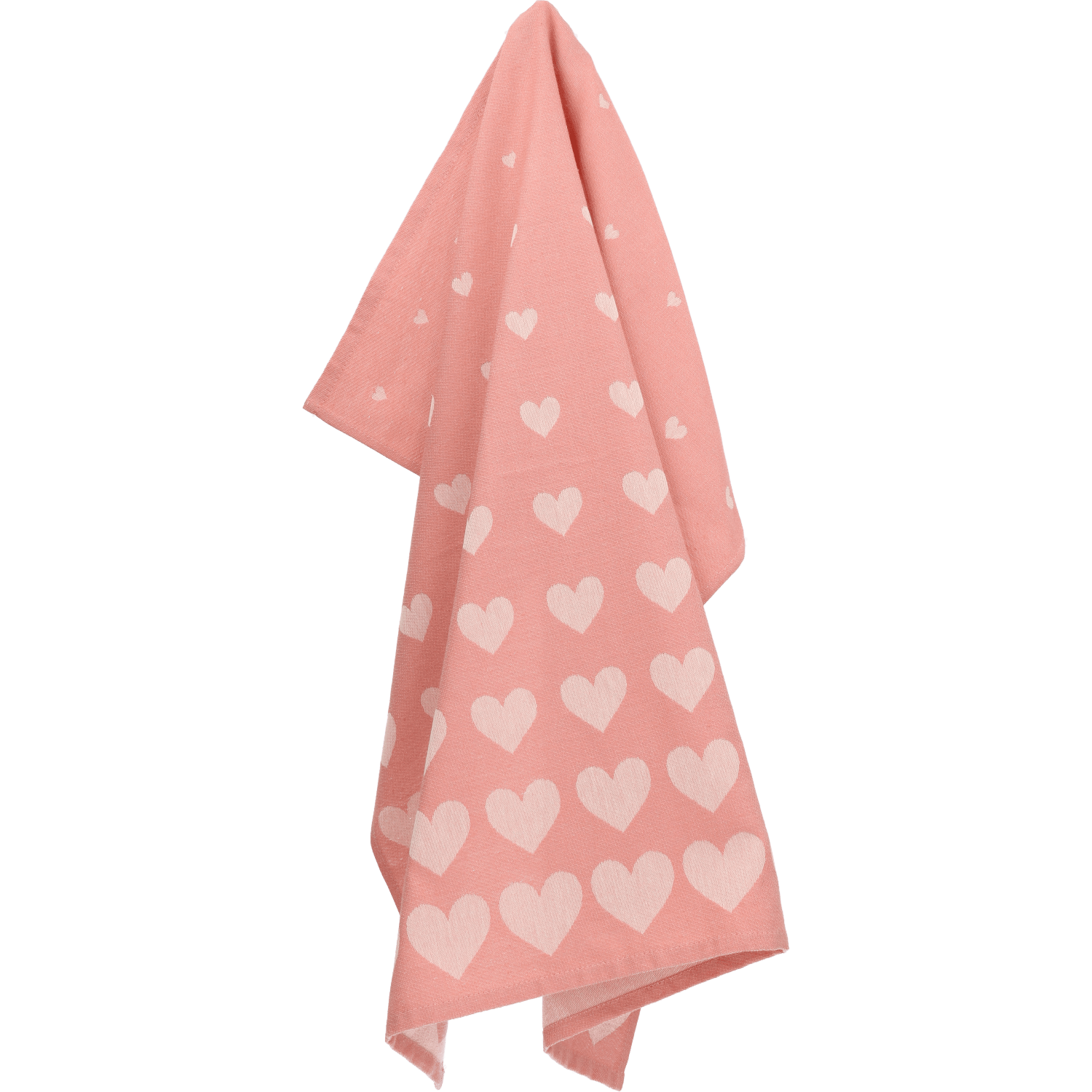 Theedoek Hearts Roze