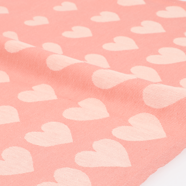 Theedoek Hearts Roze