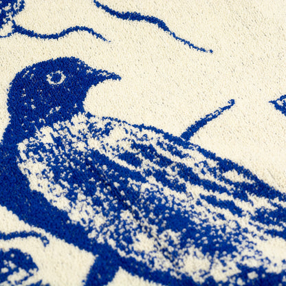 Keukendoek Delfts Blauwe Vogel Koninklijk Blauw