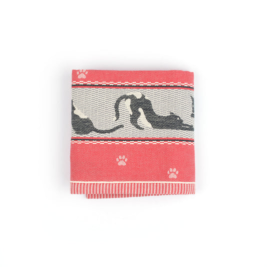 Theedoek Kat Rood