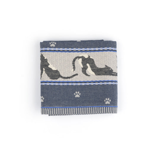 Theedoek Kat Donkerblauw