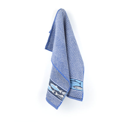 Keukendoek Vis towel Koninklijk Blauw