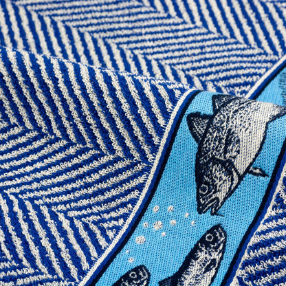 Keukendoek Vis towel Koninklijk Blauw