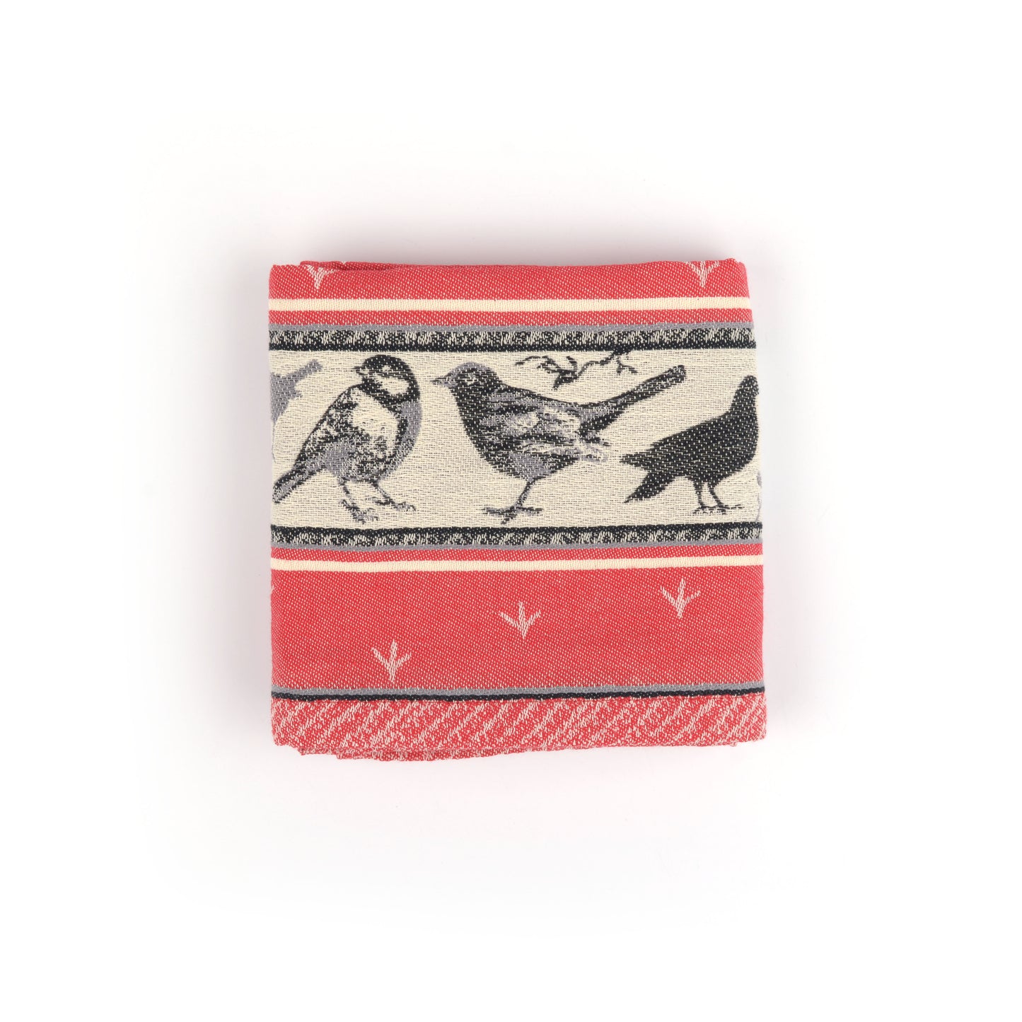 Theedoek Vogel Rood