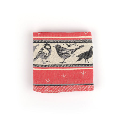 Theedoek Vogel Rood
