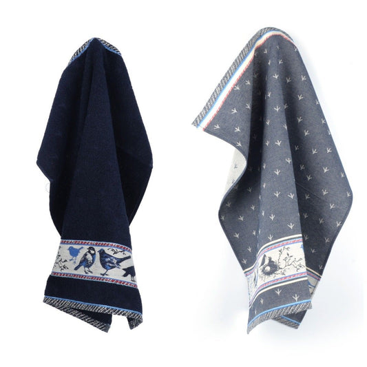 Keukendoek en Theedoek Vogel Donkerblauw