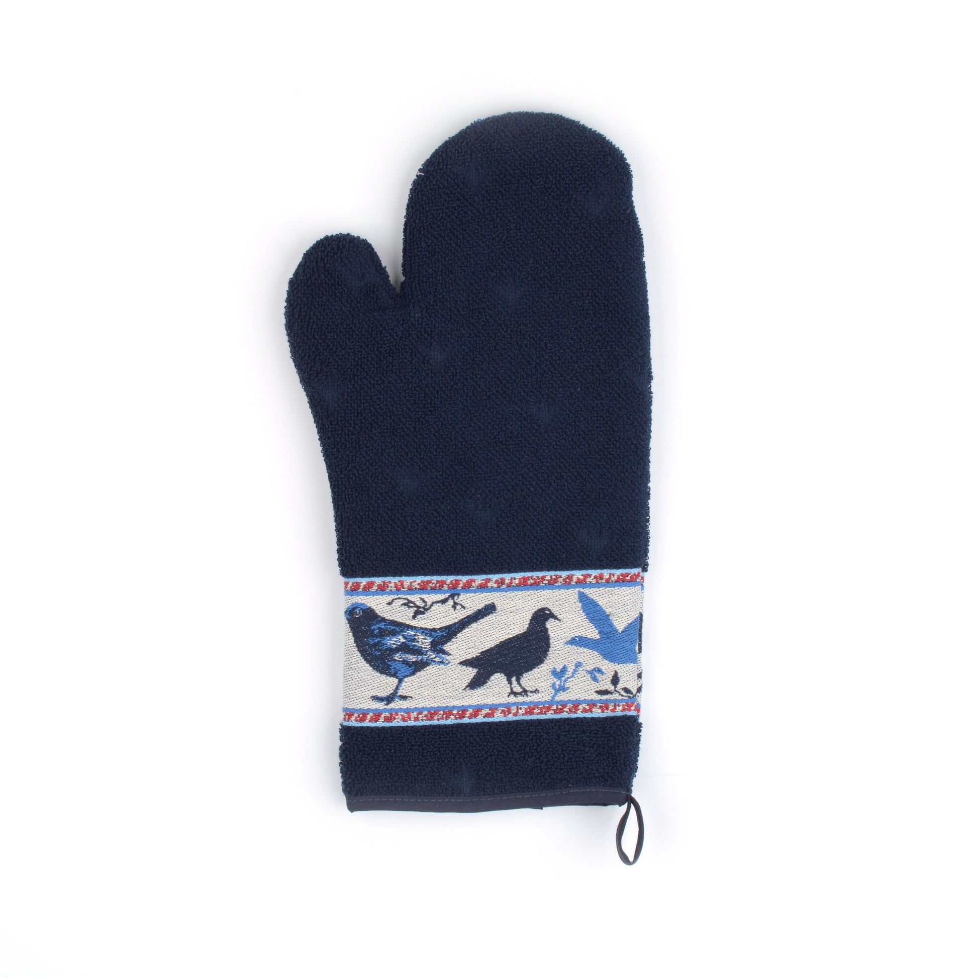 Ovenhandschoen Vogels Donkerblauw CE