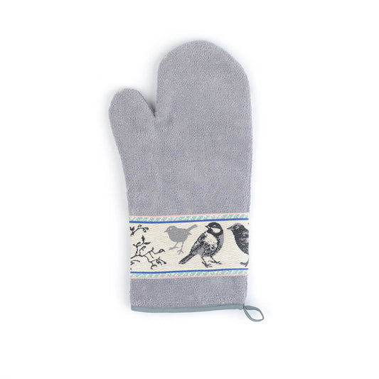 Ofenhandschuh Vogelgrau