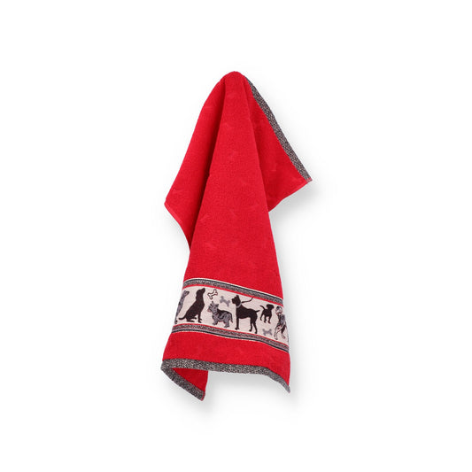 Keukendoek Hond Rood