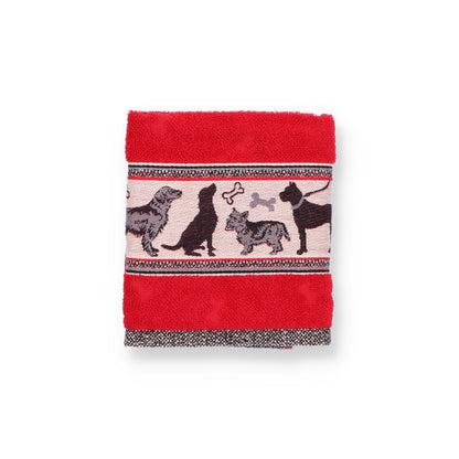 Keukendoek Hond Rood