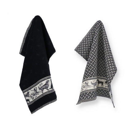 Keukendoek en Theedoek Hond Zwart