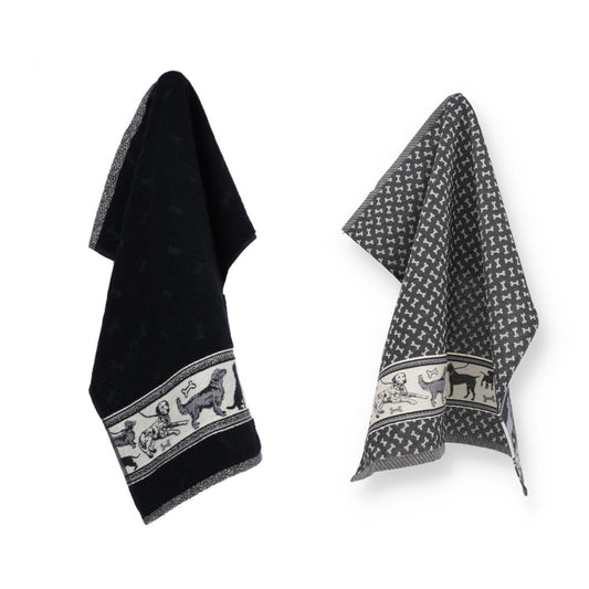 Keukendoek en Theedoek Hond Zwart