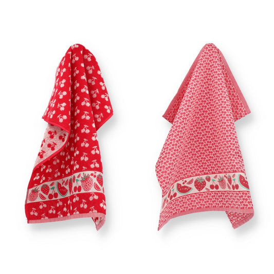 Keukendoek en Theedoek Fruit Rood